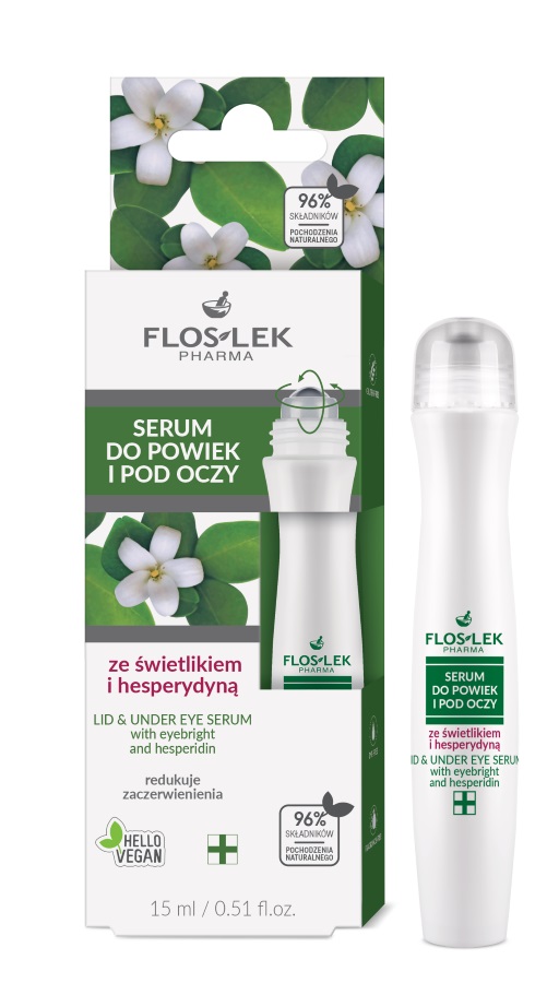 Floslek Serum do powiek i pod oczy ze świetlikiem i hesperydyną na cienie pod oczami